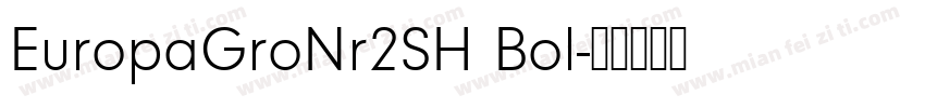 EuropaGroNr2SH Bol字体转换